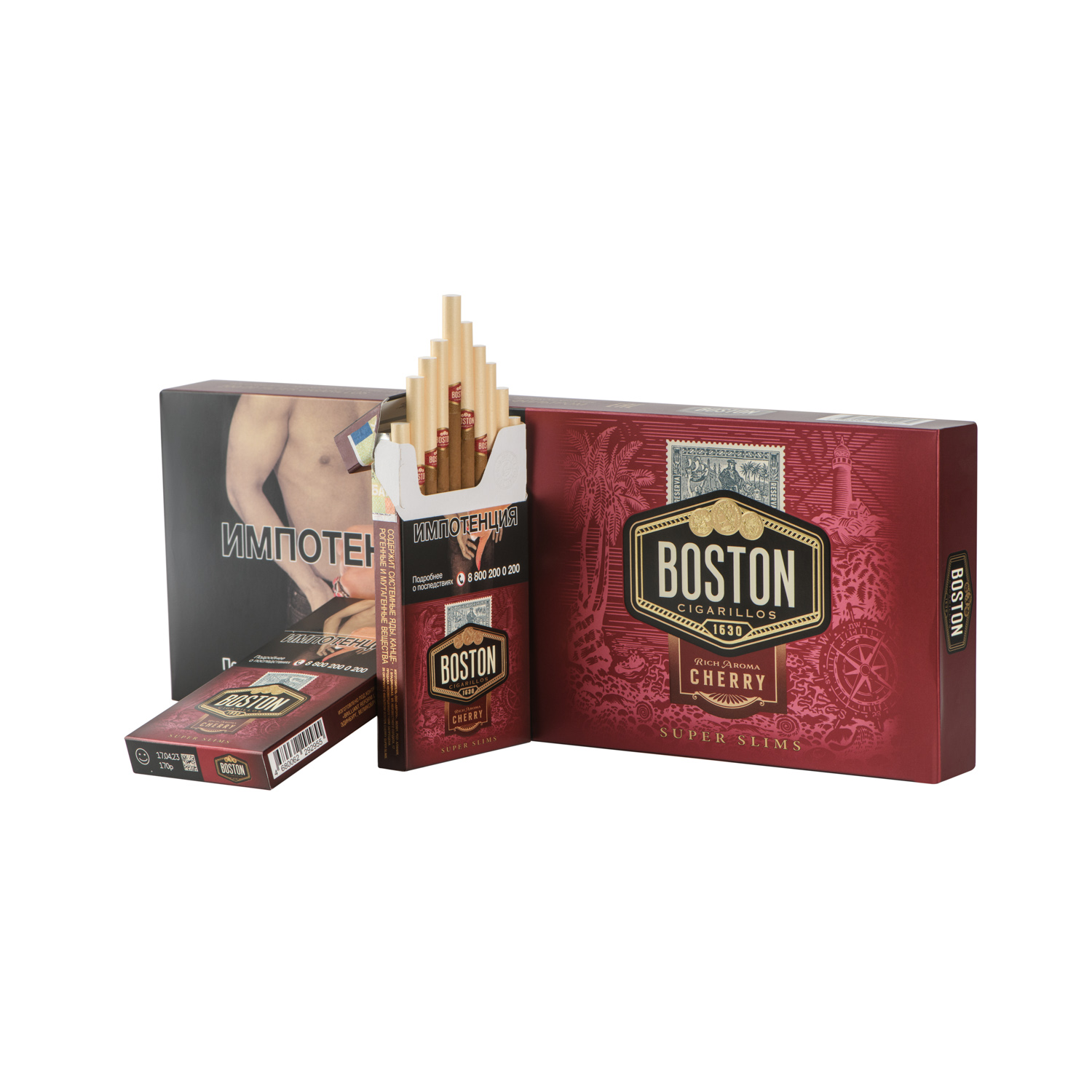 Сигареты Boston Cherry Superslims
